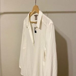 simple white blouse
